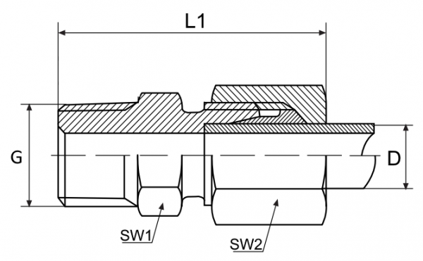 STRAIGHT SCREW FITTING (GE)